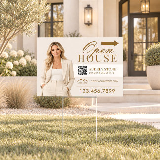 Open House Sign, Real Estate Open House Yard Sign