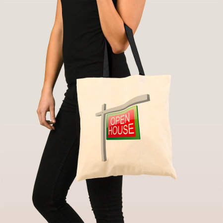 Open House Sign Tote Bag