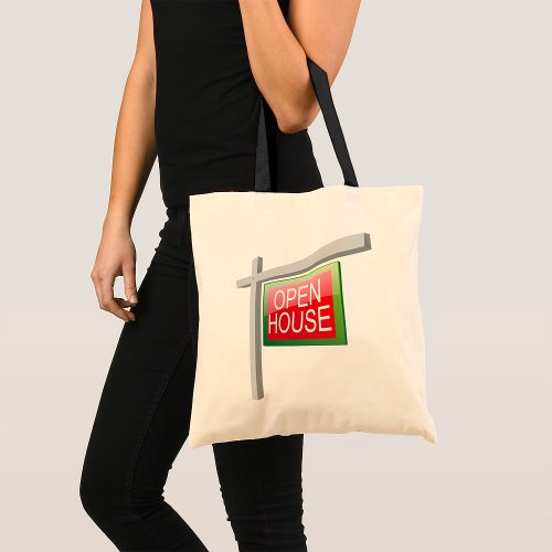 Open House Sign Tote Bag