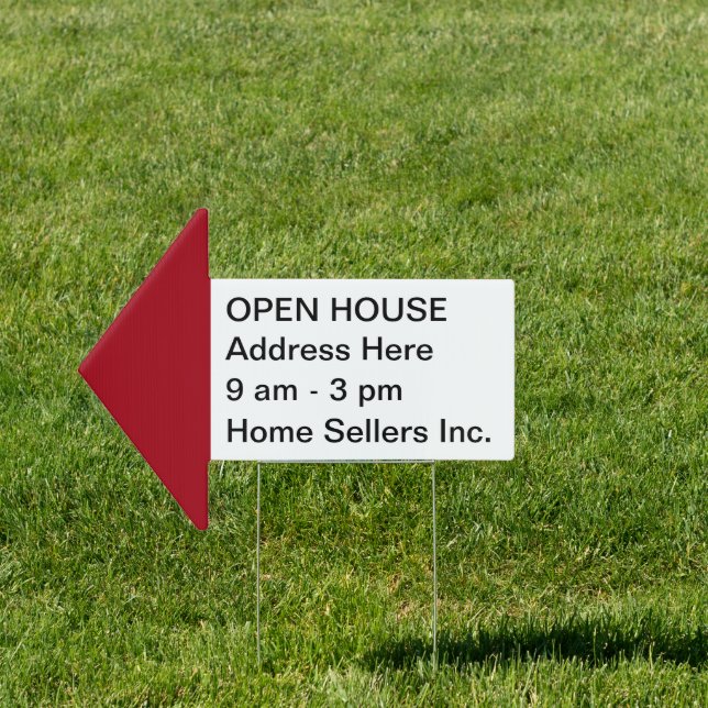 Open House Simple Budget Yard Signs (Insitu)