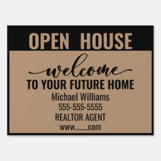Open House Welcome To Your Future Home Realtor Sign