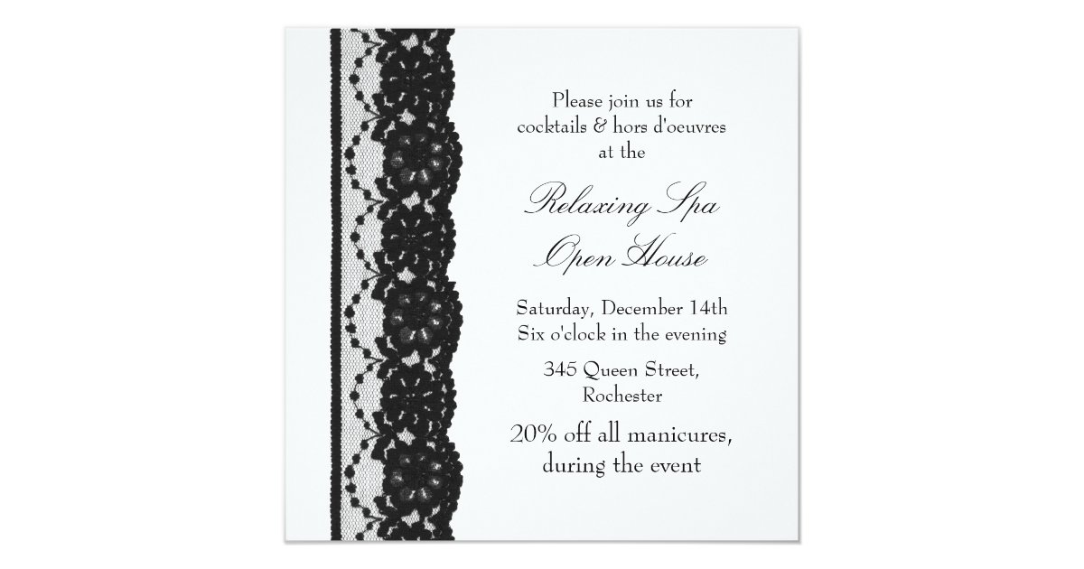 House Of Cards In French Open House White French Lace Card | Zazzle.com