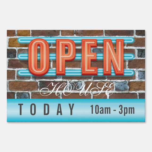 OPEN HOUSE YARD SIGN (Front)