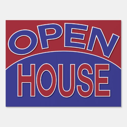 Open House Yard Sign