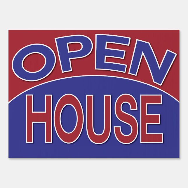 Open House Yard Sign (Front)