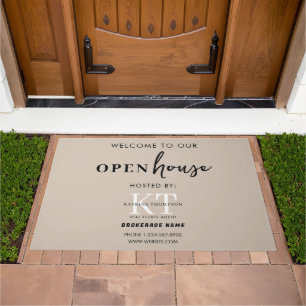 Open Houses & Real Estate Agents House Selling  Doormat