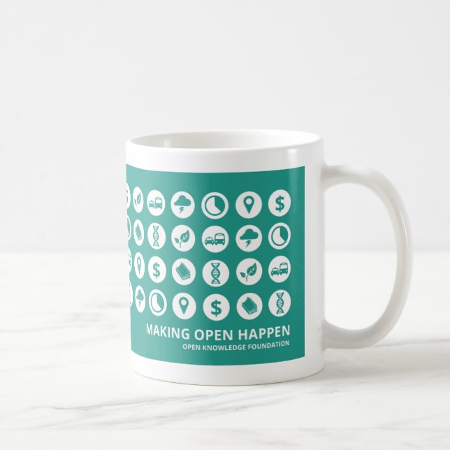 Open Knowledge Foundation Data Types Mug (Right)