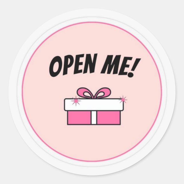 Open Me Sticker (Front)