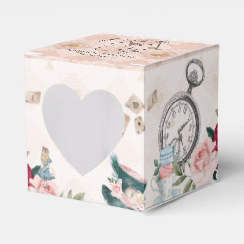 Open Me Vintage Alice In Wonderland Fairytale Favor Boxes