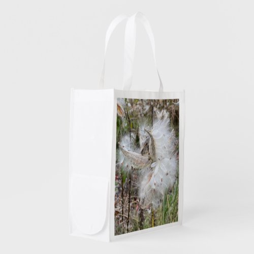 Open Milkweed Pods  Seeds with Silk  Grocery Bag