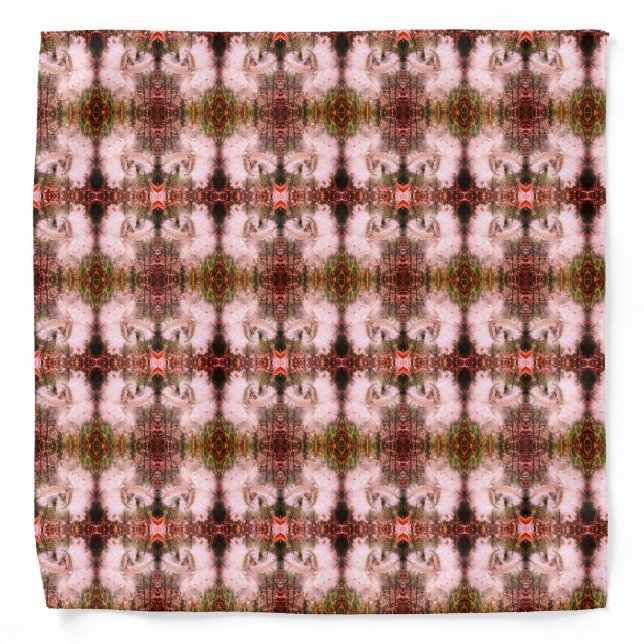 Open Milkweed Pods | Seeds with Silk | Sangria Pet Bandana (Front)