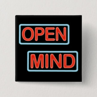 open mind button pin