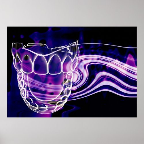 Open Mouth Fresh Breath Dentist Poster