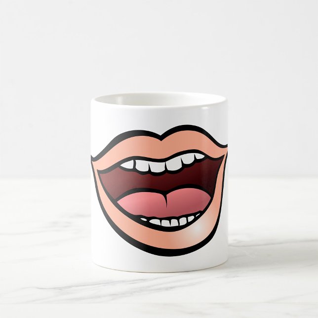 Open Mouth Lips Teeth Tongue Coffee Mug (Creator Uploaded)