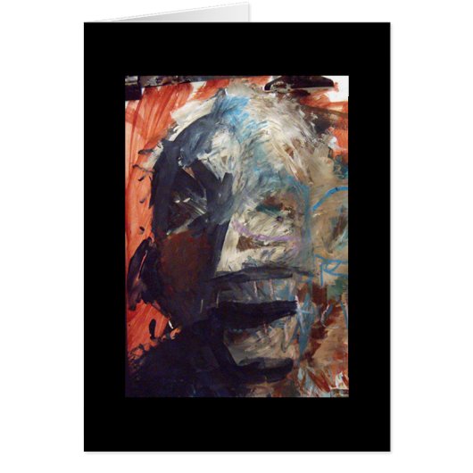 open mouth mask (card) cards (Front)