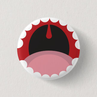 Open mouth pinback button