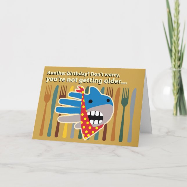 Open Mouth Shark Card (Front)