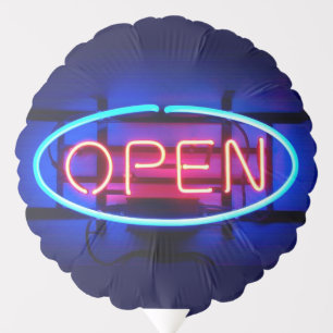 Open Neon Sign Balloon