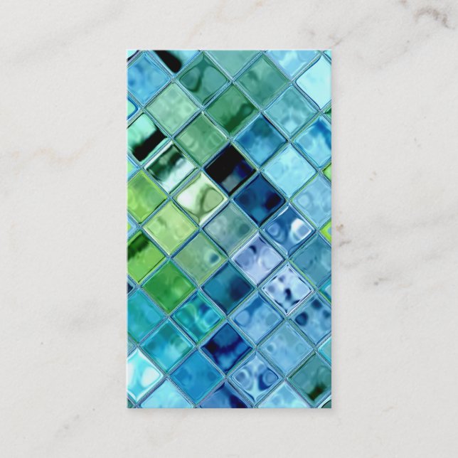 Open Ocean customizable template business cards (Front)