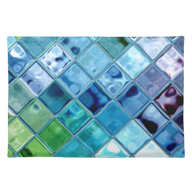 Open Ocean Placemats ~woven cotton MADE IN AMERICA (Front)