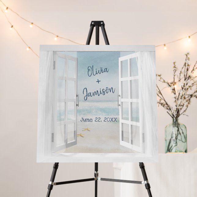 Open Ocean Window With Starfish Foam Board (In Situ (Stand))