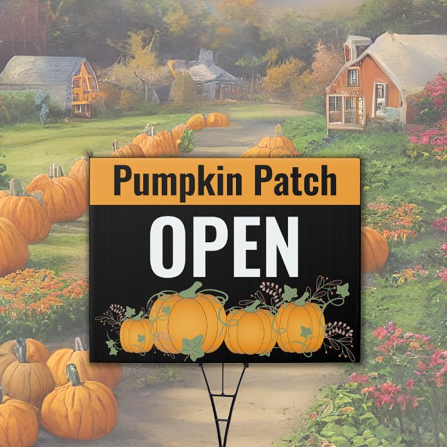Open or Closed Pumpkin Farm Signs (Creator Uploaded)