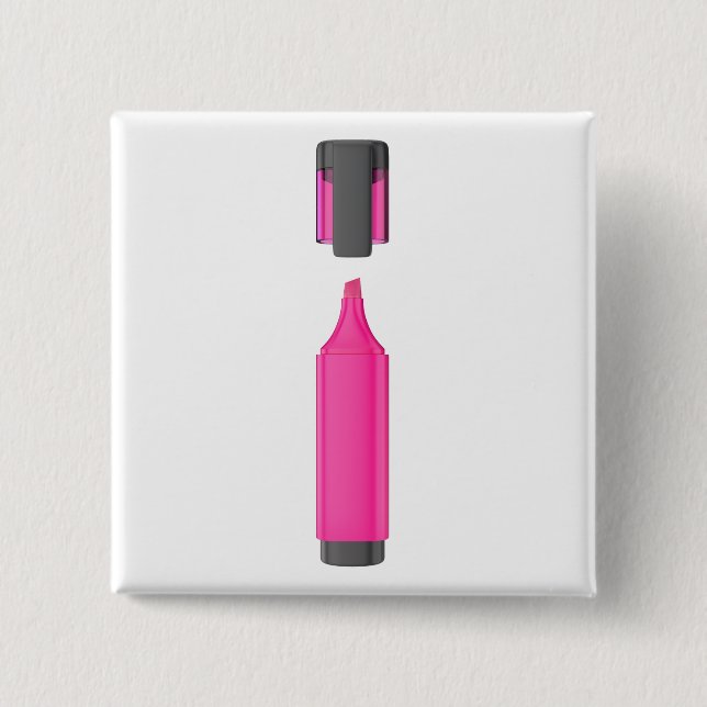 Open pink fluorescent pen button (Front)