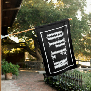 Open Punk Rock Tattoo Shop Vintage Store Business House Flag