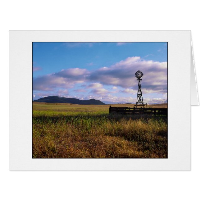 " Open Range Windmill " Cards (Front Horizontal)
