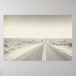 Open Road Desert Photograph Art Artist Print at Zazzle