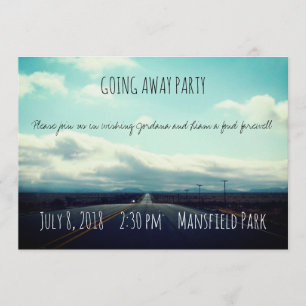 Open Road Going Away Party Invitation