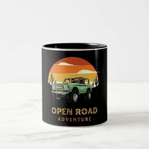 Open road retro adventure Coffee Mugs