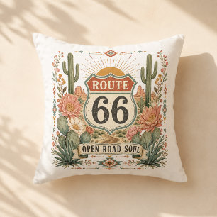 Open Road Soul Botanical Accent Throw Pillow