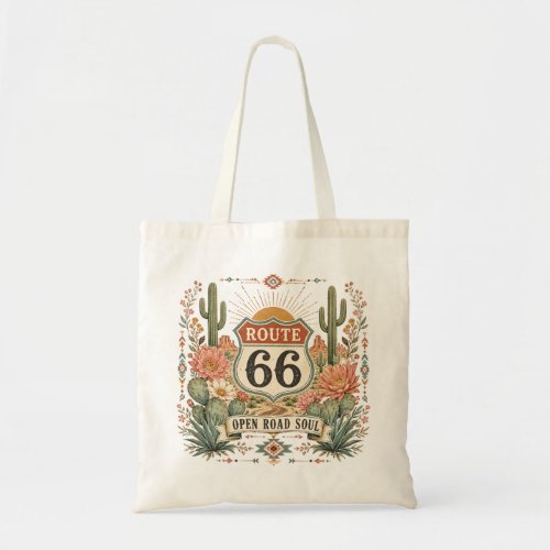 Open Road Soul Botanical Graphic Tote Bag