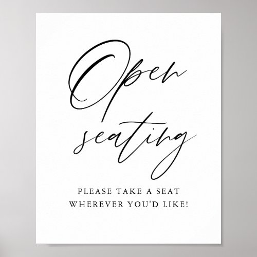 Open Seating Sign Printable Find Your Seat