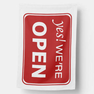Open Shop Office Supplies, Open Sign for Business