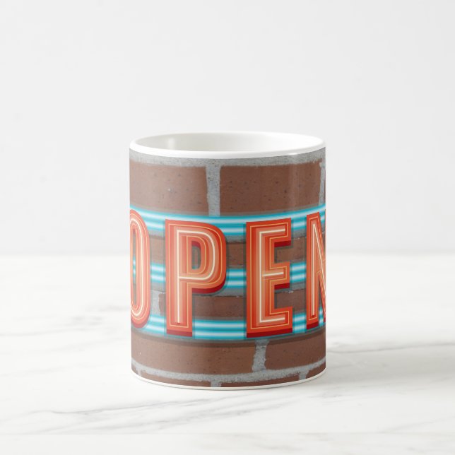 OPEN SIGN COFFEE MUG (Center)