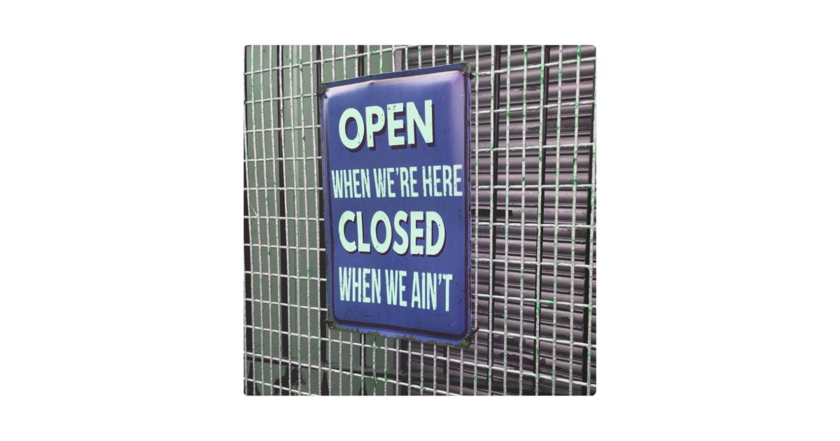 open and closed signs funny