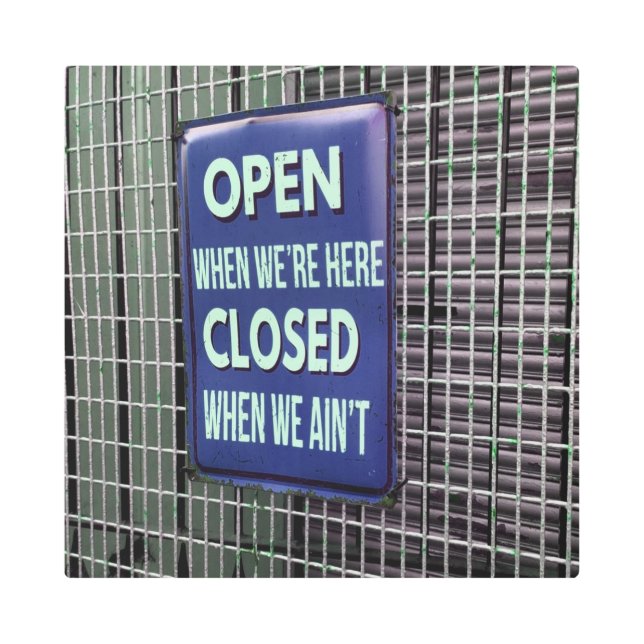 Open Sign Funny, Closed Sign Funny (Front)