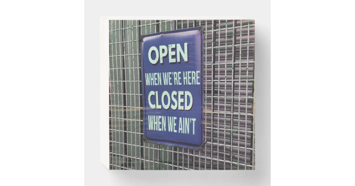 funny closed sign