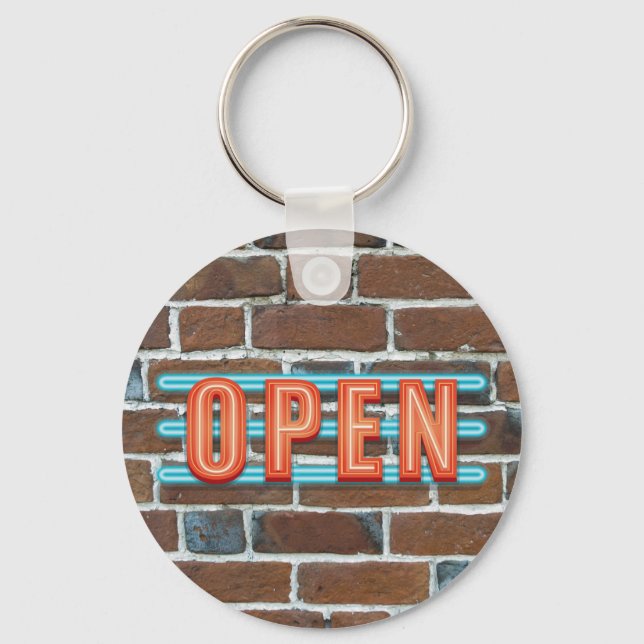 OPEN SIGN KEYCHAIN (Front)