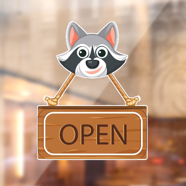Open Sign Window Cling (Sheet 2)