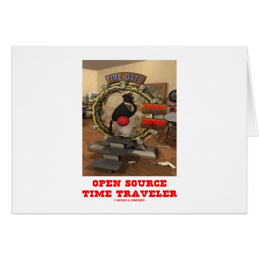 Open Source Time Traveler (Java's Duke) Cards (Front Horizontal)