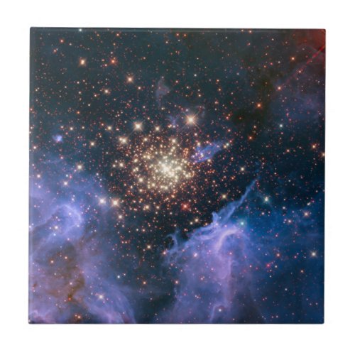 Open Star Cluster NGC 3603 Ceramic Tile