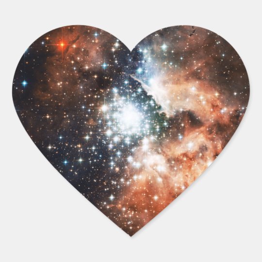 Open Star Cluster NGC 3603 in the Carina Nebula Heart Sticker