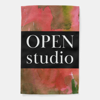 Open Studio Art Garden Flag
