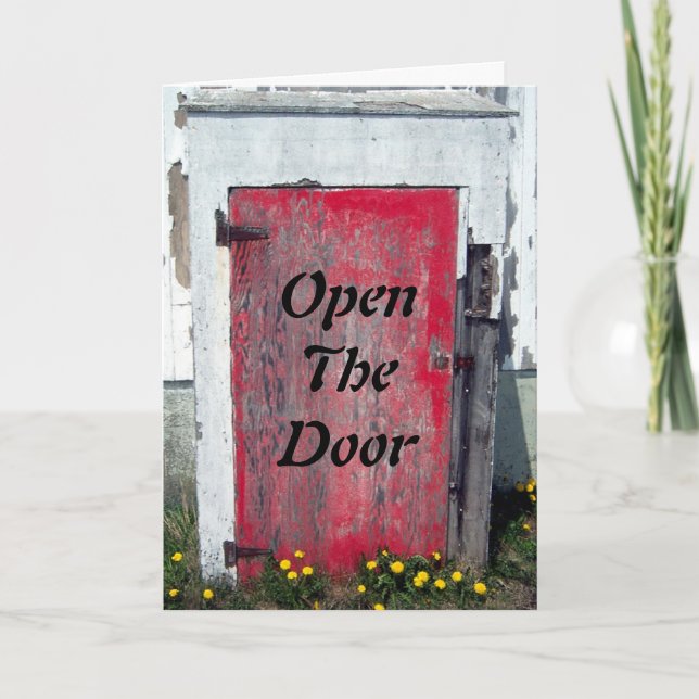 Open The Door To My Heart Card (Front)