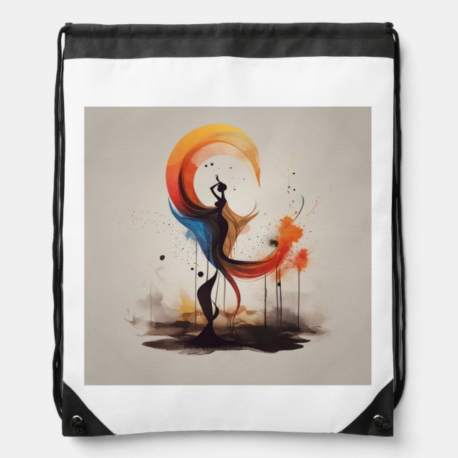 open to heart drawstring bag (Front)