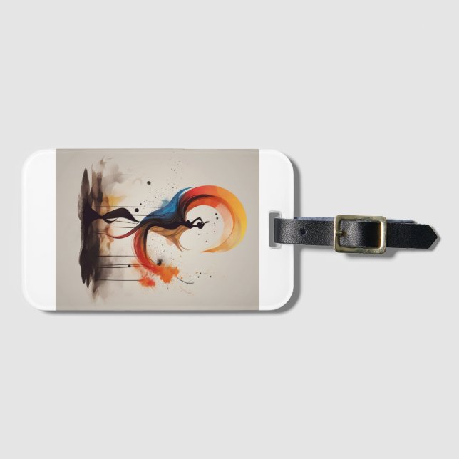 open to heart luggage tag (Front Horizontal)