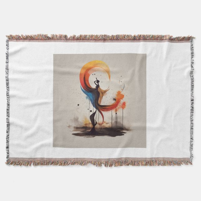 open to heart throw blanket (Front)